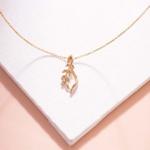 Twine Fern Gold Pendant